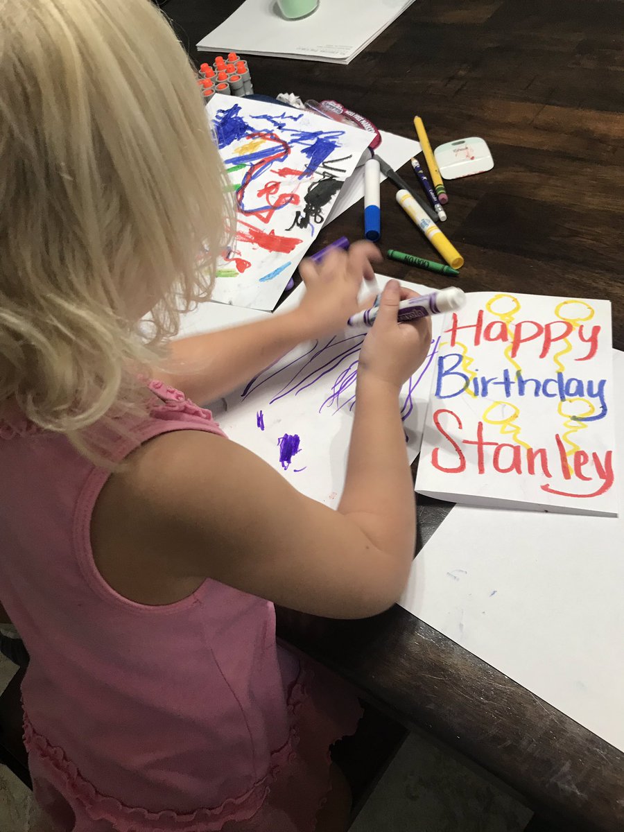 KKac1001's tweet photo. Making @StanleyCPanther a bday card for tonight!! ❤️ https://t.co/2Yhl0pHIHy