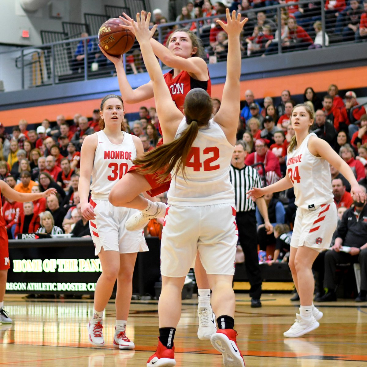 SchDistofMilton's tweet photo. We are so proud of the girls leaving it all on the court against the state-ranked Cheesemakers! Great season Red Hawks! https://t.co/jKVwuraDhA