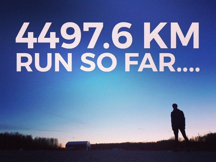 So far I have recorded 4497.6km of runs in total. What is your total distance?

#run #running