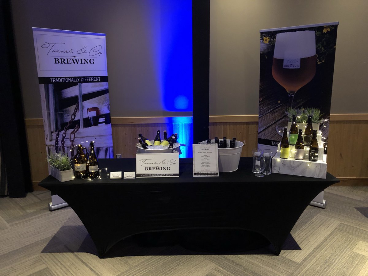 And we’re all set up for the White Point Beach Resort On the Rocks show this snowy evening. What better way to spend the evening than tasting your way around this room.  Beer, wine &amp; spirits all in one show!
