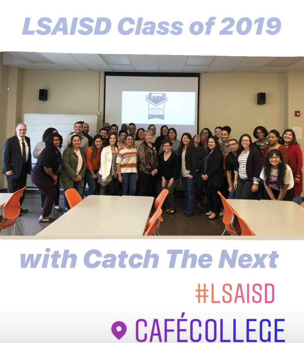 Leadership SAISD Class of 2019 learning about data and research in education. A huge shout out to @P16Plus, @SA2020, and Catch The Next for joining us and sharing of your expertise. #LSAISD #informstransform