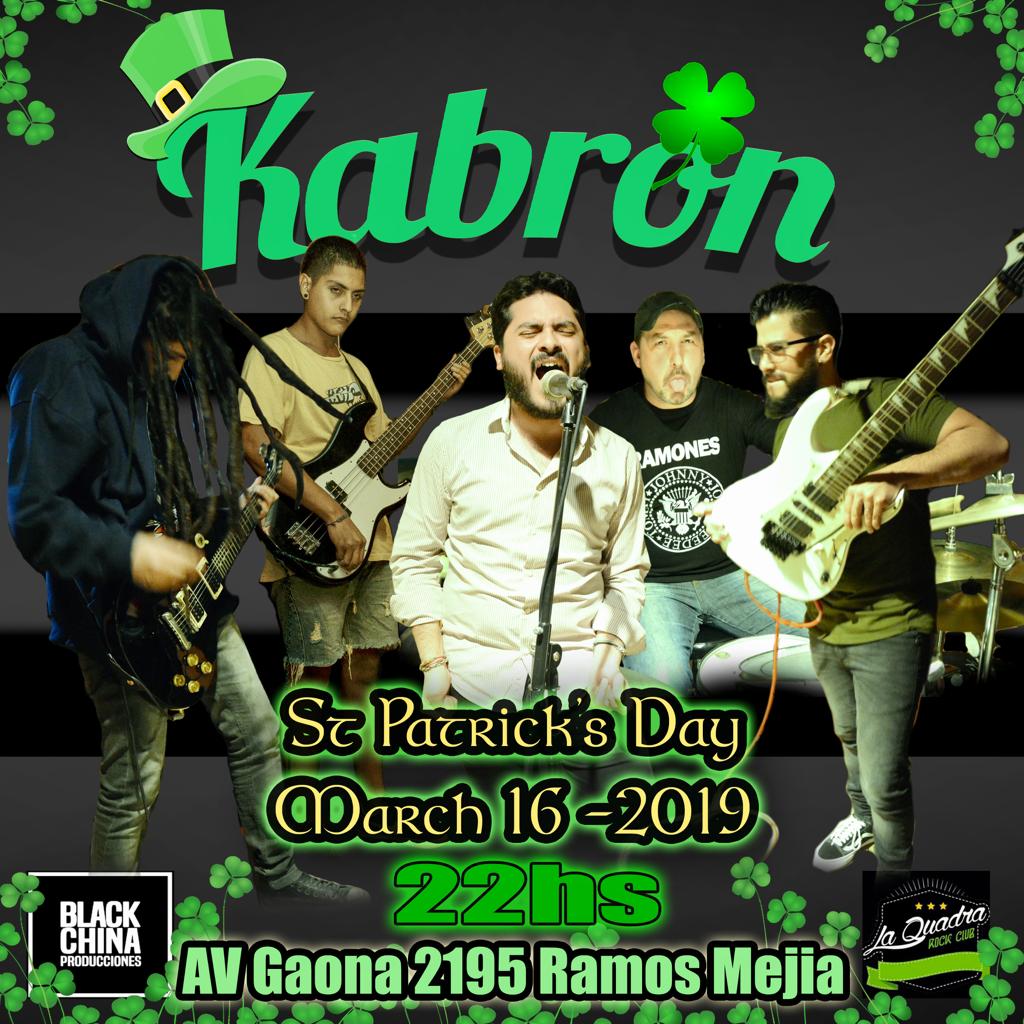 Kabron_oficial's tweet photo. KABRON EN LA QUADRA 🍀🍺

🤜 @Kabron_oficial 
📆 16 de Marzo
🍻 "@LaQuadraBar" Av. Gaona 2195  (Ramos Mejia)
🎟 Anticipadas $99
⏱️ 22:00hs
🔜 Sicalo / Astronauta Italiano / @Kabron_oficial / Vieja Cultura https://t.co/sCY5iQaWBv