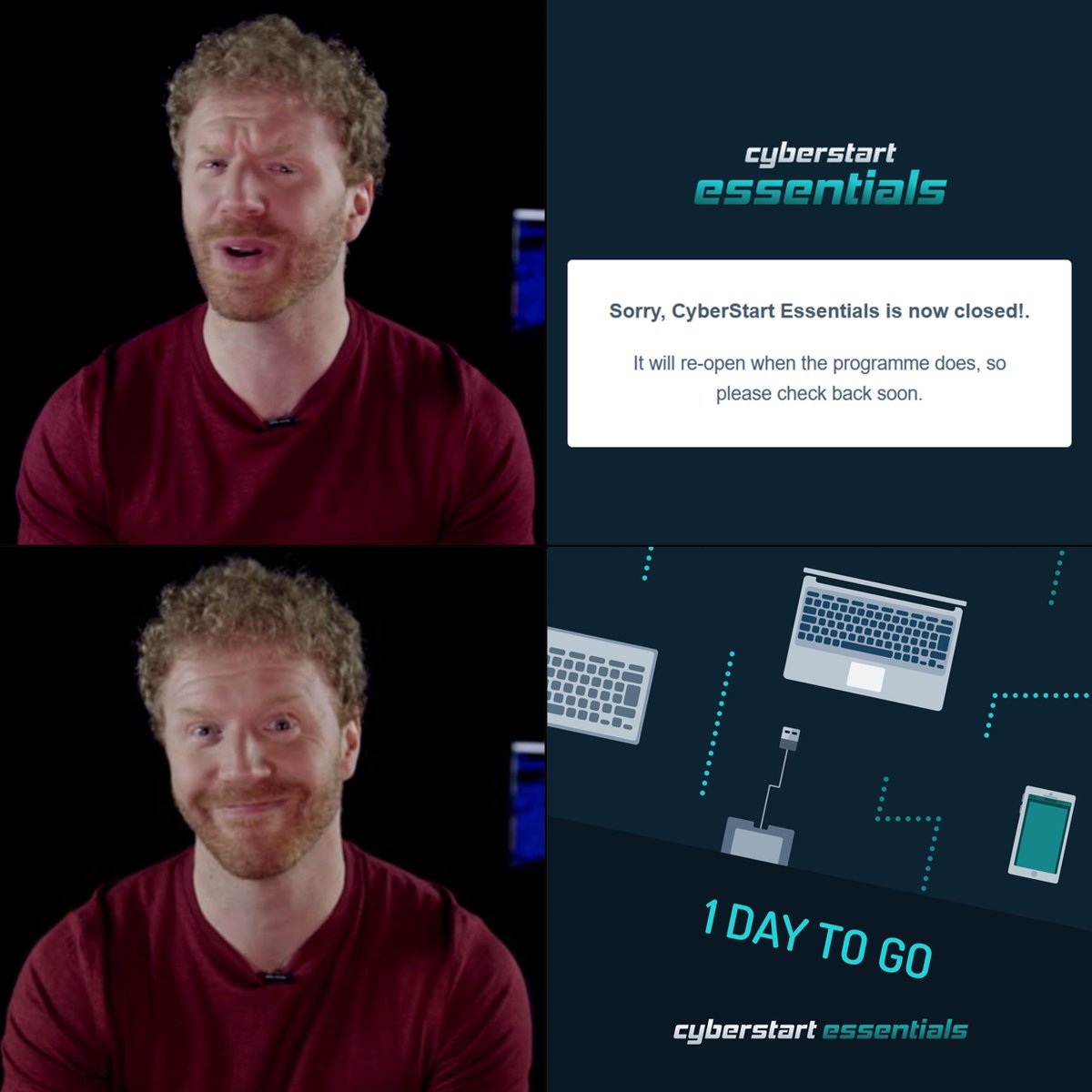 thebeanogamer's tweet photo. It's that time of year again @jameslyne @CyberDiscUK! CyberStart Essentials is nearly upon us, and continuing the tradition from last year, this seemed like the best way to celebrate! https://t.co/pjtjdVmXjl