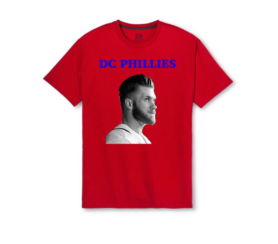 Bryce Harper DC Phillies shirts. Buy now!