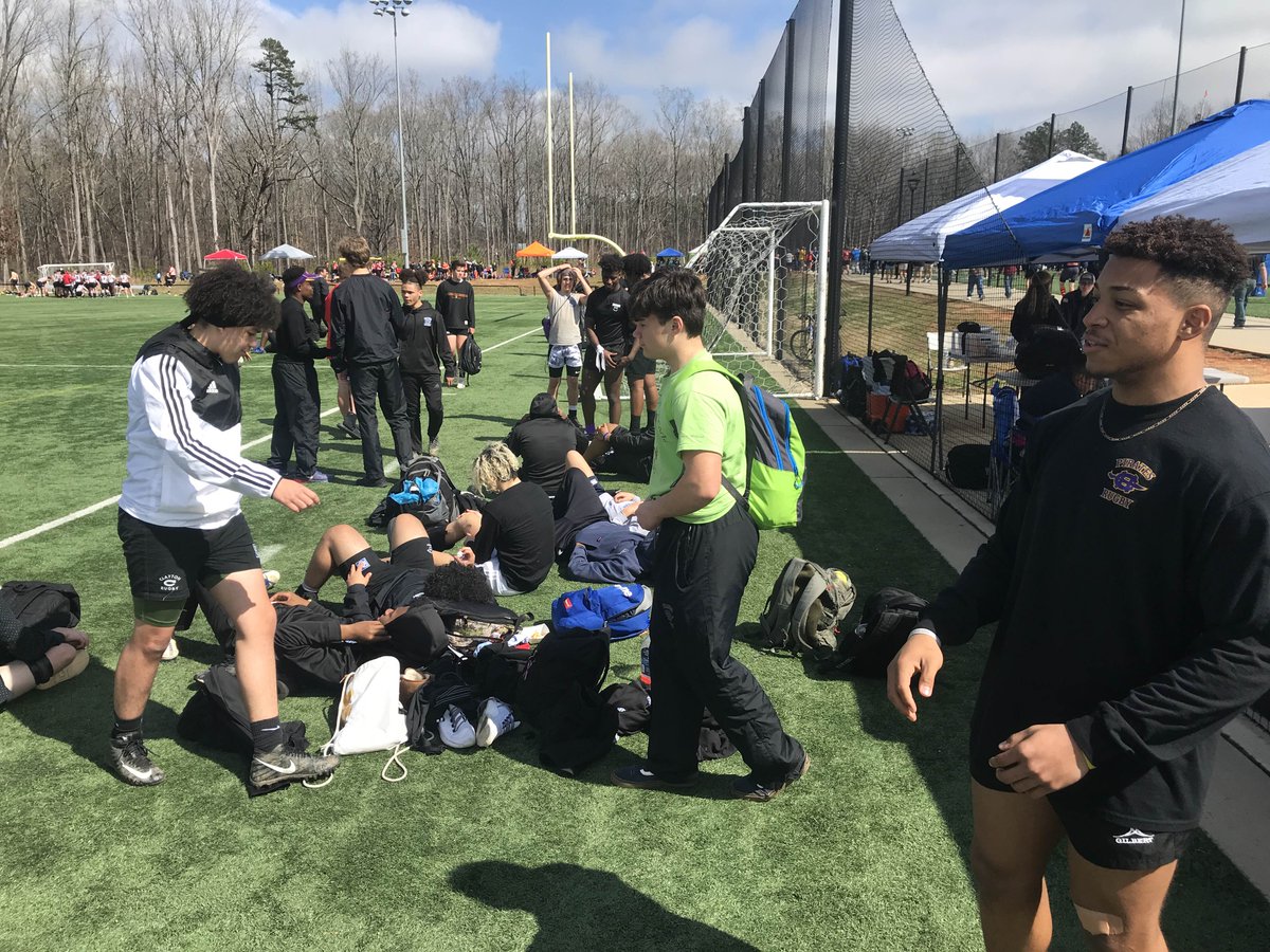 ClaytonRugby's tweet photo. JV getting ready for their first match against Atlanta #cyrc #claytonrugby https://t.co/OjD8EAF9F9