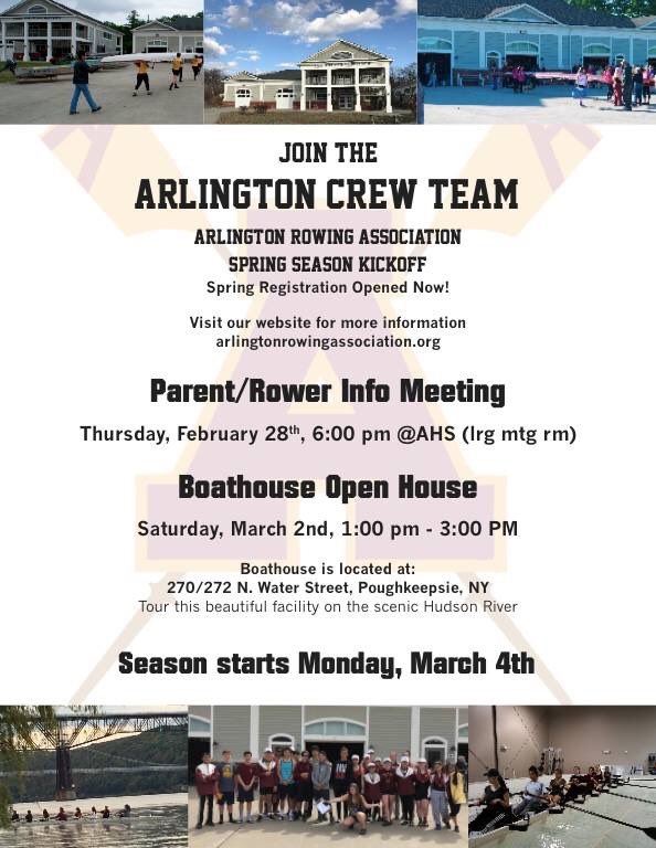 ArlingtonCrew's tweet photo. Boathouse Openhouse today! 1-3pm, learn about crew and how to join the team! @ArlingtonCrew @AHSAdmiral_Al https://t.co/39mde2xK1f