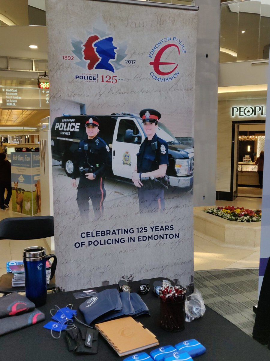 At the <a href="/YEG_Commission/">Edmonton Police Commission</a>  booth <a href="/wem/">WEM</a> learning about #fraudprevention #FPM2019