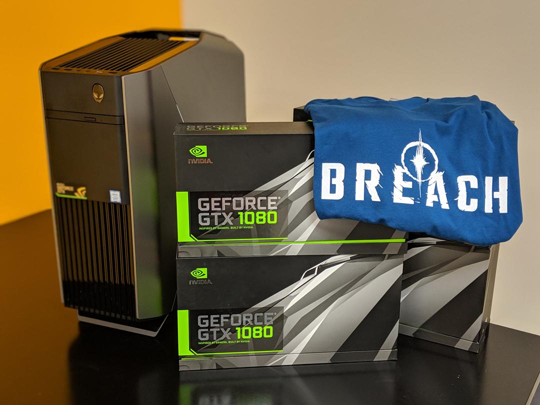 While our Invitational teams will be playing for $10,000 and bragging rights, those watching (twitch.tv/PlayBreach) can also win prizes like an <a href="/Alienware/">ALIENWARE</a> Aurora PC, a <a href="/NVIDIAGeForce/">NVIDIA GeForce</a> GTX 1080, or a t-shirt! 

Full details and eligibility at bit.ly/BreachInvitati…