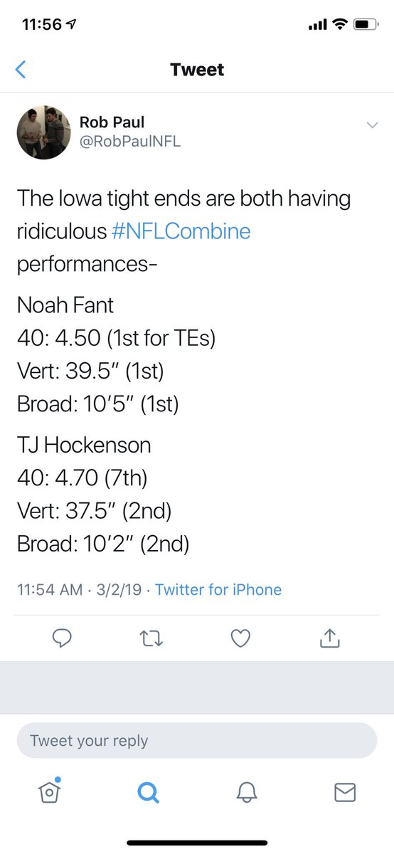 Obviously I am biased but if you are a HS Tight End and are not taking a serious look at <a href="/HawkeyeFootball/">Hawkeye Football</a>, I really feel bad for you...

#IowaEdge #WhosNext