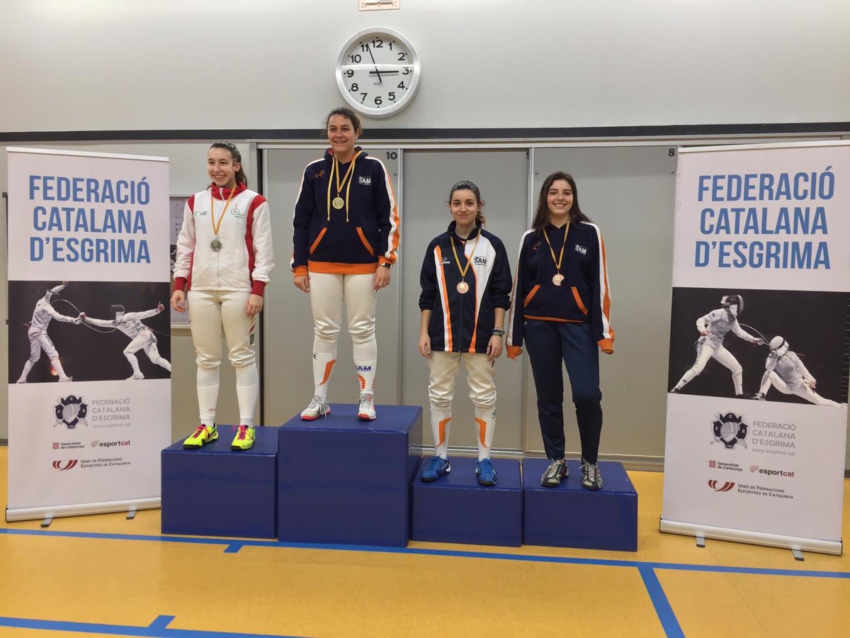 Lliga catalana de sabre absolut.

Femení:
🥇Anna Escoda
🥈Cèlia Martínez
🥉Jana Molinero, Mónica Jiménez

Masculí
🥇Pere Andreu
🥈Oriol Farré
🥉Gabriel Mestres, Iker Chamarro