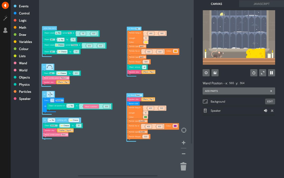 TeamKano's tweet image. #ICYMI: New Project Alert: ACCIO Cheese! LOCOMOTOR Rat! Keep the Hogwarts rats well fed, and safe from Filch, using #HarryPotter spell motions, and your #CodingWand!  Follow the step-by-step guide: getkano.co/2tIv6BI  🧙‍♂️🧀🐀