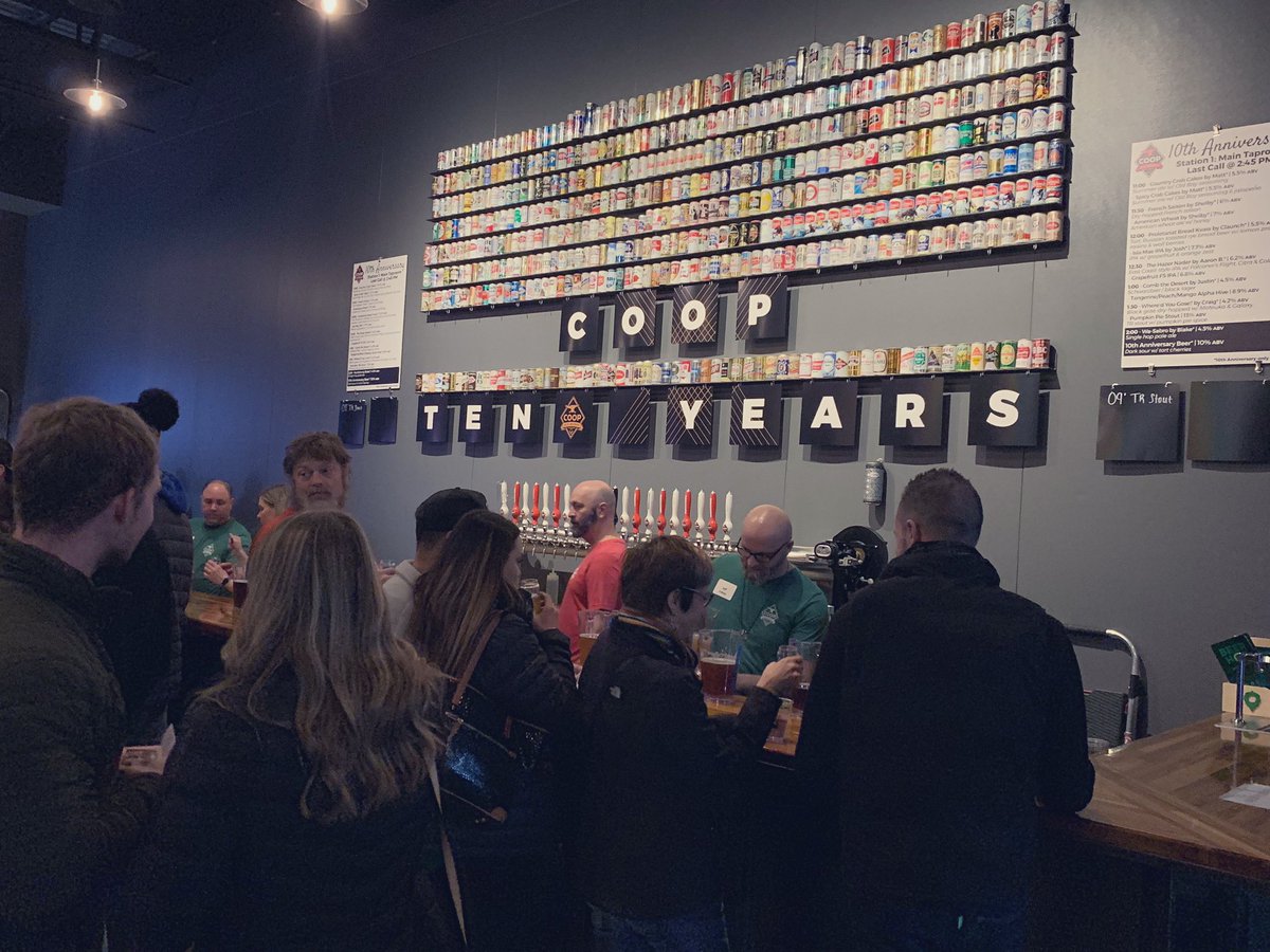 It’s happening! We’re celebrating 10 years today, so bundle up and come party. Tickets are available at the door, sessions are 11am-3pm and 4-8pm. 🍻🎉