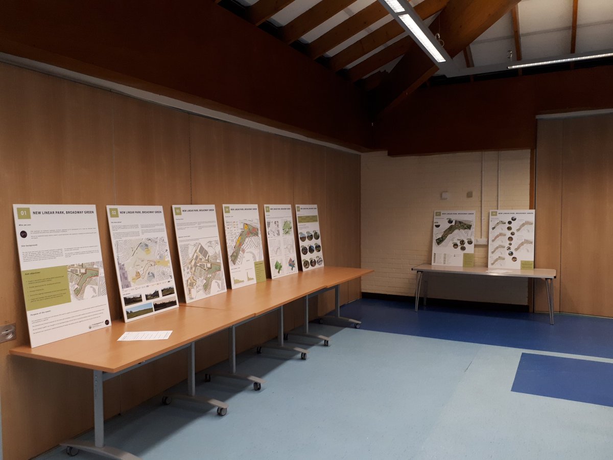 Good turnout to the second public consultation event ealier this week displaying proposals for the new linear park in Chadderton!