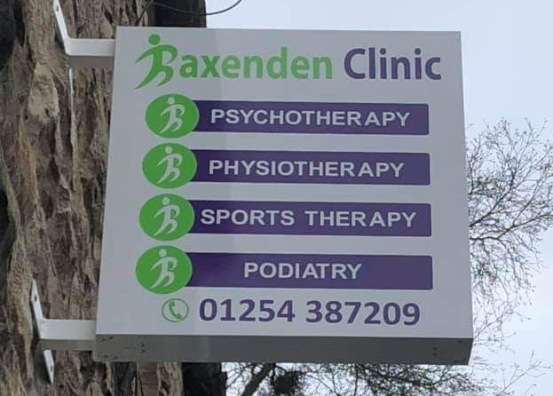 New signage went up yesterday.  Looking forward to seeing the big one next week. 
#Baxenden #Clinic #lancashire #appointments #therapies and #therapists #hyndburn #BACP