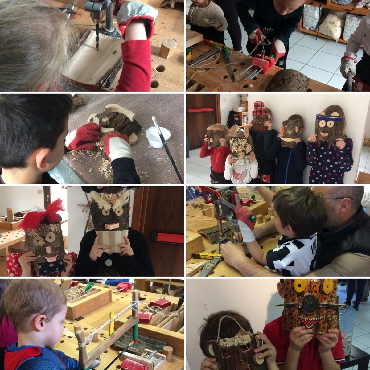 Al #MAV i nostri piccoli artigiani hanno creato fantastiche #maschere per #carnevale2019!
#falegnameriadidattica #lartisanà