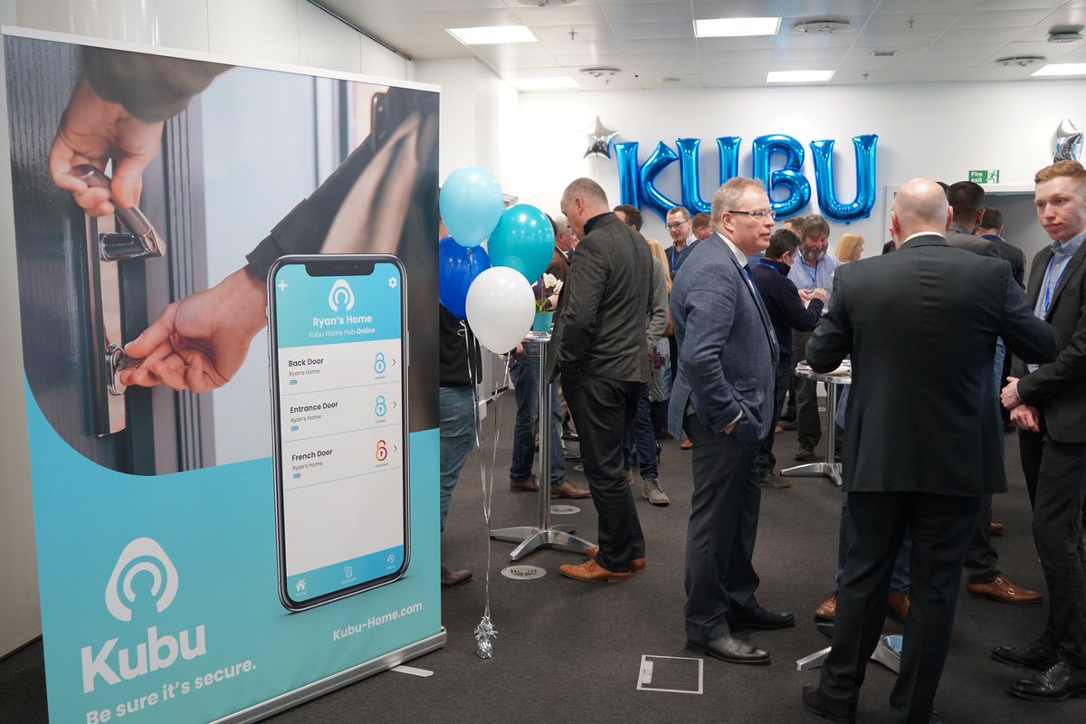 GetKubu's tweet image. What an awesome day launching Kubu! The FIRST simple, affordable Smart Hardware range that will be fitted in real volume, with every door &amp;amp; window. We can&apos;t wait to join the Smart Home Revolution
#SmartHardware #SmartHome #SmartHomeRevolution