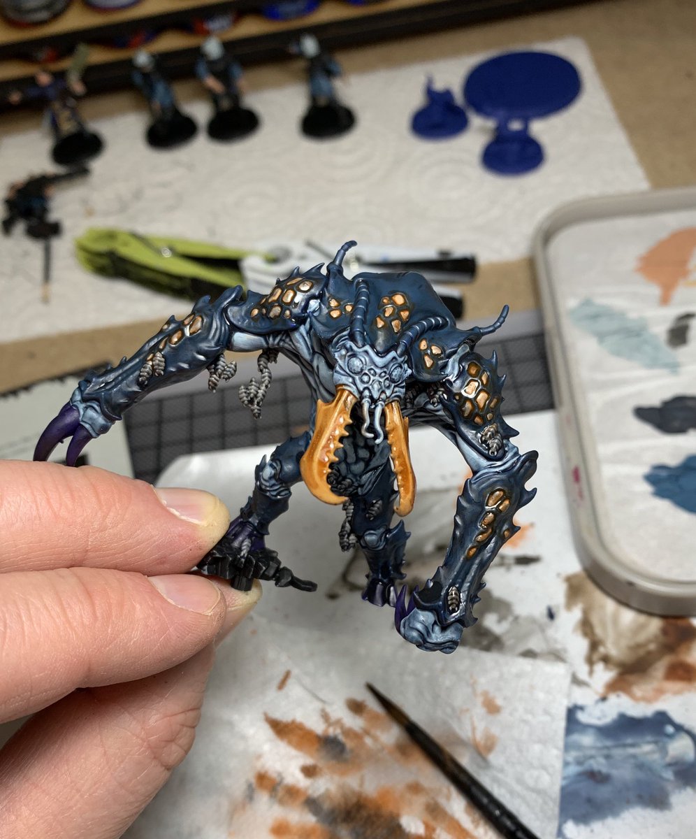 ControllerCult's tweet photo. A bit of progress on the #DreadedAmbull from #BlackstoneFortress. Love it! Still a long way to go. #PaintingWarhammer https://t.co/ETOwdvKiVl