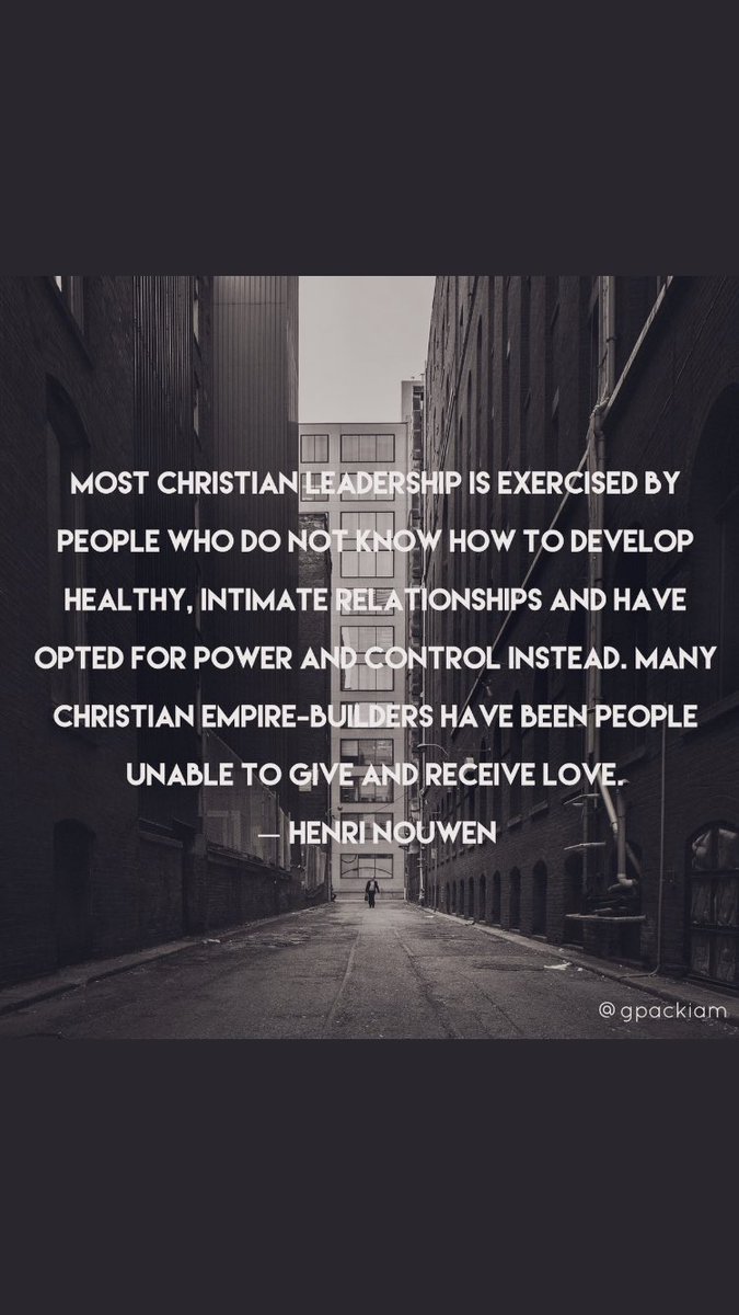 Just saw this heartbreaking quote from Henry Nouwen on <a href="/gpackiam/">Glenn Packiam</a> feed....