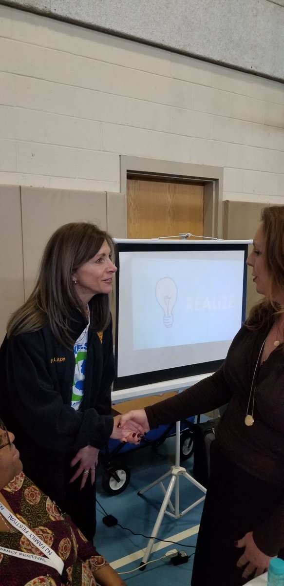 WhereKidsThrive's tweet photo. Our Executive Director Michelle Codington, MS,LMFT speaking with our First Lady of NJ, Tammi Murphy at NJ Family Festival in Camden, NJ. #WhereKidsThrive #ThriveProgram #NJFamilyFestival #family #children #parents #Camden #NewJersey #SouthJersey https://t.co/sY8PR652mK