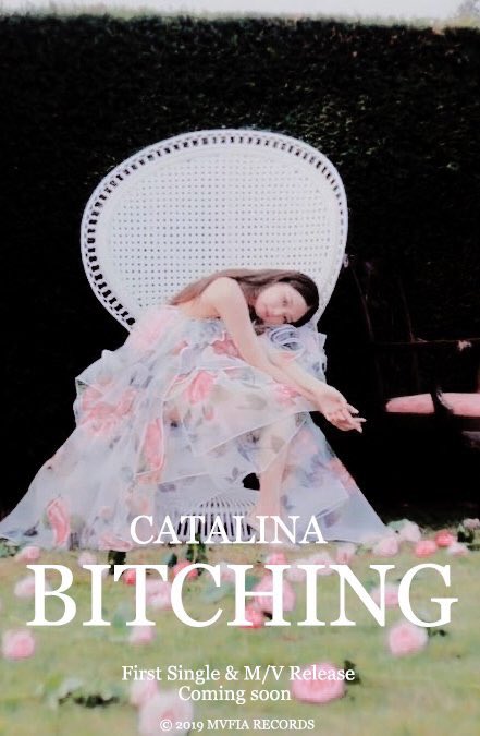 pinkmoontwt's tweet photo. ⠀⠀⠀⠀⠀ 𝐁𝐈𝐓𝐂𝐇𝐈𝐍𝐆
      second official poster

  © 𝟤𝟢𝟣𝟫 𝑀𝑉𝐹𝐼𝐴 𝑅𝐸𝐶𝑂𝑅𝐷𝑆

#CATALINA
#BITCHING https://t.co/sfc2Pz4Fwf