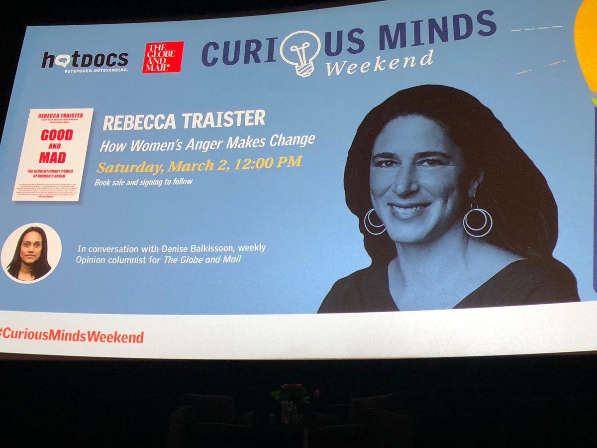 Powerful eloquence & analysis today from ⁦@rtraister⁩ ⁦@hotdocs⁩ #CuriousMindsWeekend to an audience that benefited from tactical advice to catalyze their anger to make positive change