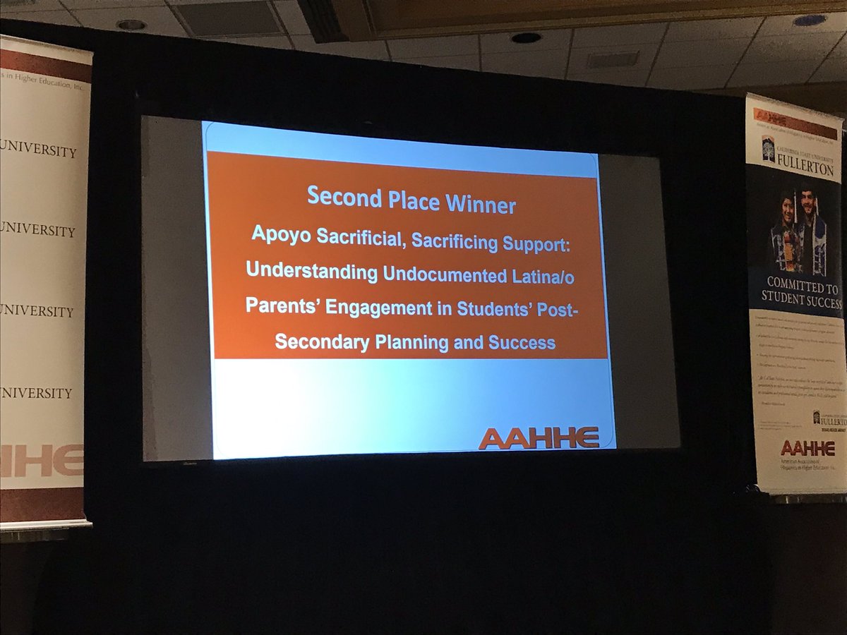 AAHHEorg's tweet photo. Congratulations to Dra. Stephany Cuevas, the second place winner of the @AAHHEorg Outstanding Dissertation Award! #AAHHE19 https://t.co/WqBV4FKEjZ