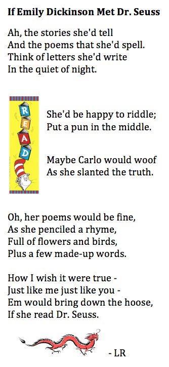 EmilySecretLife's tweet photo. @ShorewoodLib Here's our ditty to honor fellow Bay Stater Dr. Seuss on his birthday. https://t.co/WffIpj8Ysq