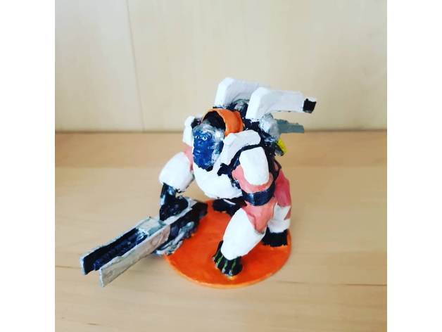 stunner2211's tweet photo. bennybulle #3dprinted my design of a Winston from #Overwatch. 
Thanks for sharing this awsome print. 
https://t.co/kTPHzrTwFK https://t.co/h7nG719WdC