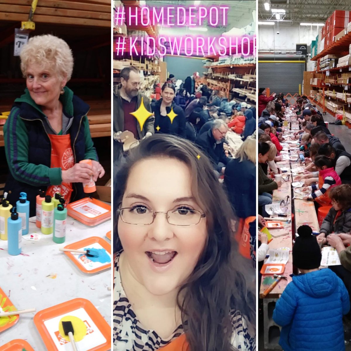 Steph_FES's tweet photo. KIDS WORKSHOP YALL!!! Come down and join @robynickel , Noemi, and Daphna in some building action! Here until 12! #THD4018 #workshop #workshopsthatwork https://t.co/pssVGzvxYB