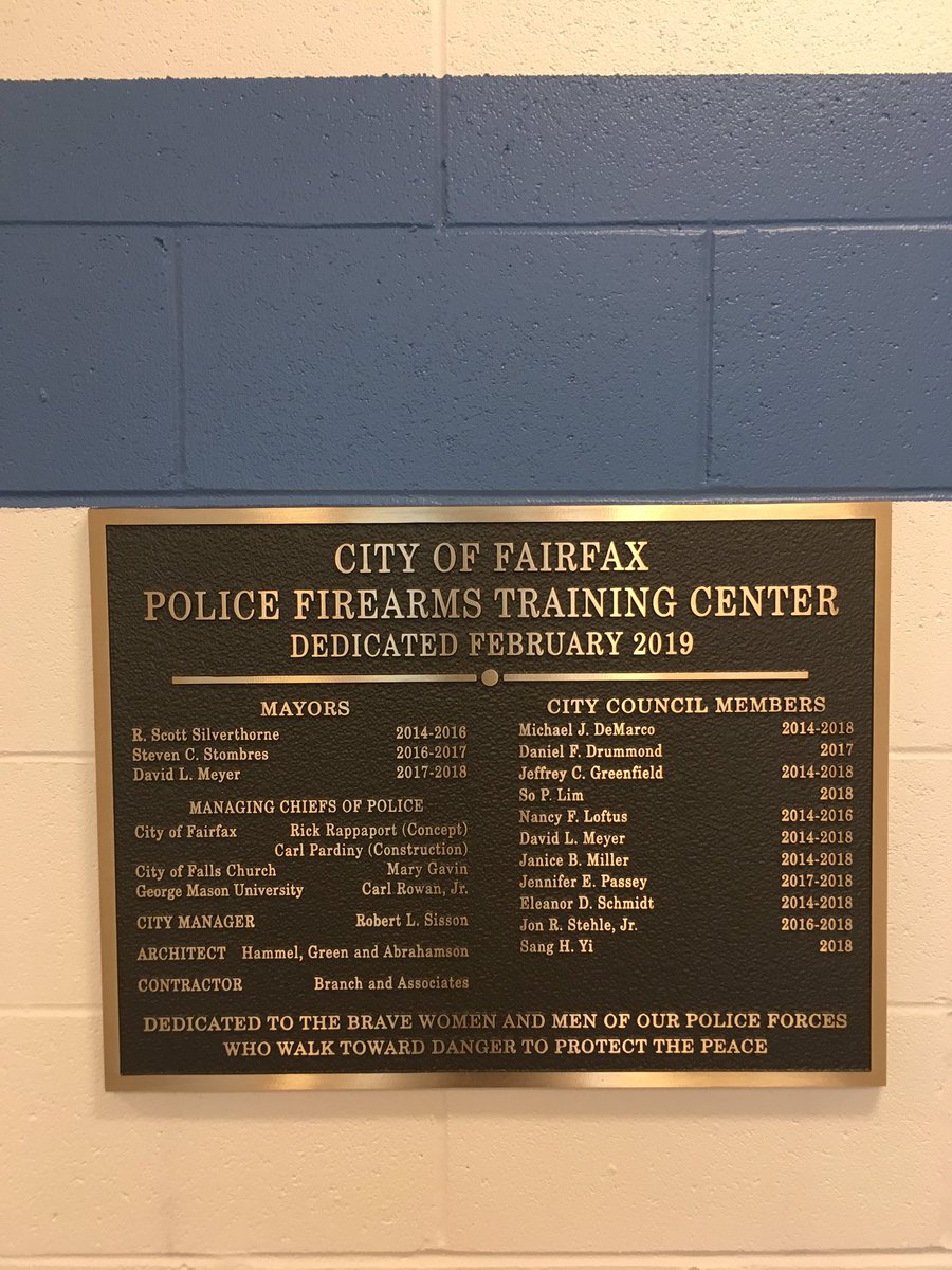 MGavinFCPD's tweet image. Today we celebrate opening the Firearms Training Center w/ @FairfaxCityPD  Continuing our 30 year partnership in range operations. This state of art facility is healthier, cost saving and without a doubt will save lives. #SanctityofAllLives #RealityBasedTraining #OfficerSafety