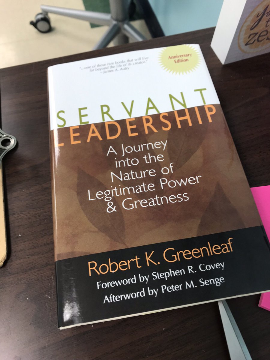 Court_Minnich's tweet photo. So excited to start reading this book as I transition into my new role at @KCIAcademy next year. Thanks @HVanausdal for this book! #servantleadership #asstprincipal https://t.co/nEw176vdDI