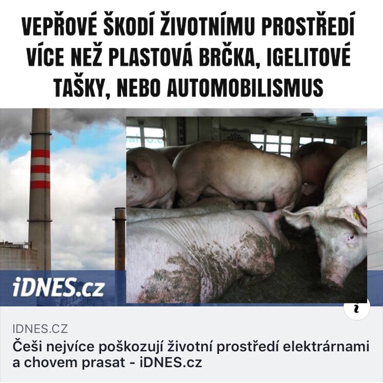 ultimate_vegans's tweet photo. SLANINA NEBO PLANETA? https://t.co/oWRUkF2bqx