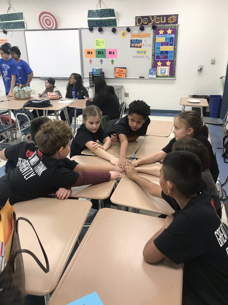 4th and 5th grade Odyssey of the Mind team brought their A game to competition today! Way to go!