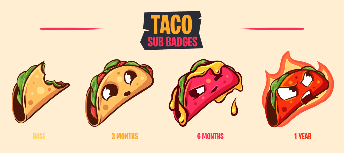 brennyart's tweet photo. Client Sub Badges / Taco

Support is appreciated! 
https://t.co/WLw8xAJDqg https://t.co/nsJ9hQ2p34