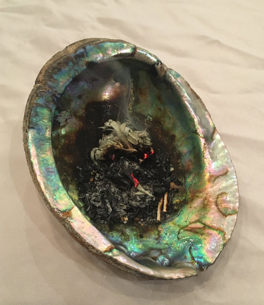 #Smudging involves the burning of sacred herbs for spiritual cleansing or blessing. Look for the burning sage circulating around #HOV2019 today!
