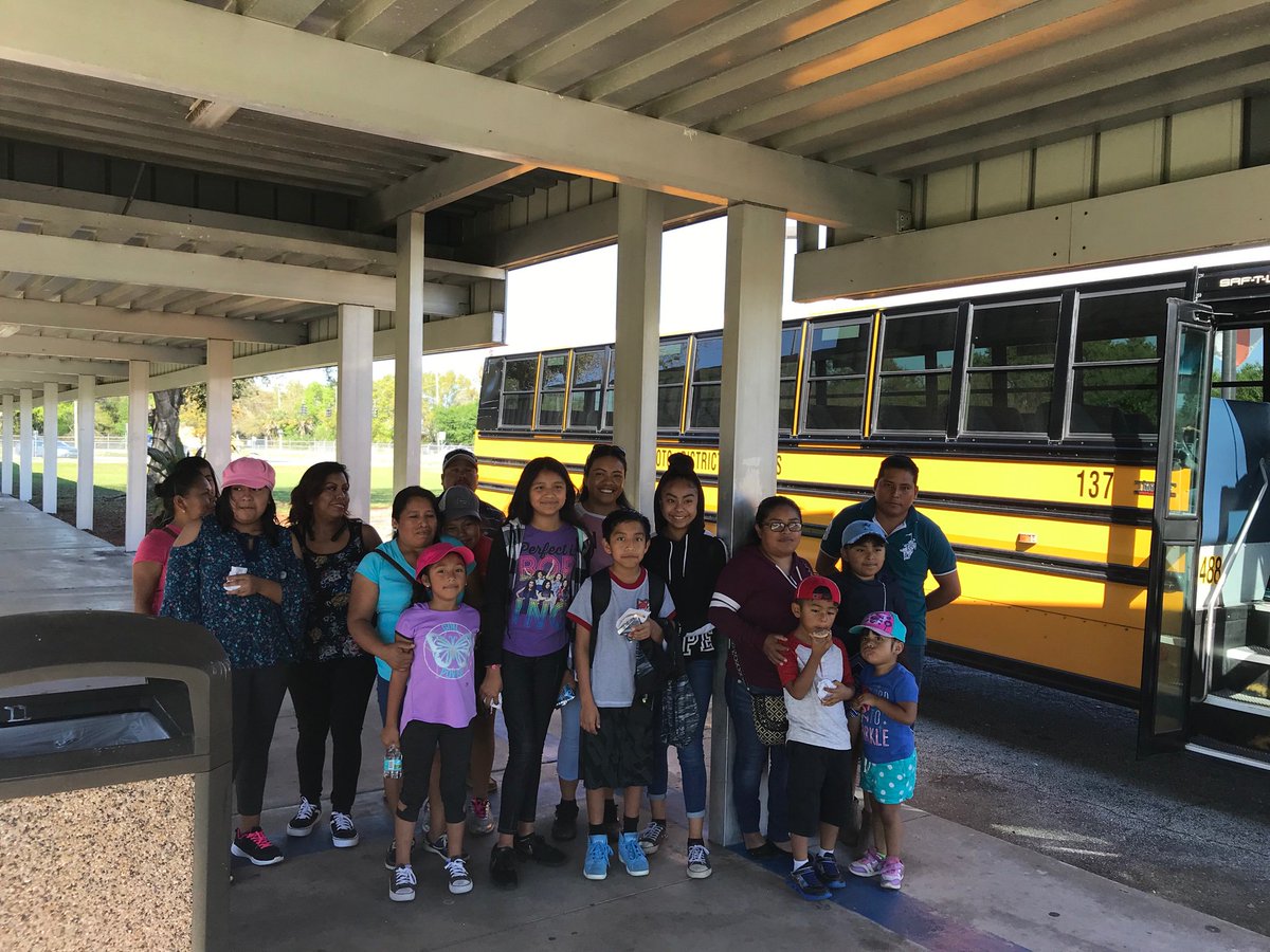 Luceroguzmann4's tweet photo. Happy to have welcomed @desotoschools Attendance Awareness Poster Contest winners. After a yummy treat, they hopped on the bus for an exciting day w @RaysBaseball. @SuncoastCGLR 
@LeerPara3ro https://t.co/ScCANGpDcu
