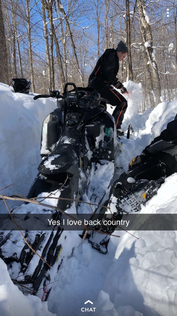 timskidoo's tweet photo. Great ⁦@rozpeterson⁩ snap highlighting the fun of shoveling out a 154” in 6 feet of snow on a hill!! #skidoo #houghton https://t.co/HCnPc8MLZa