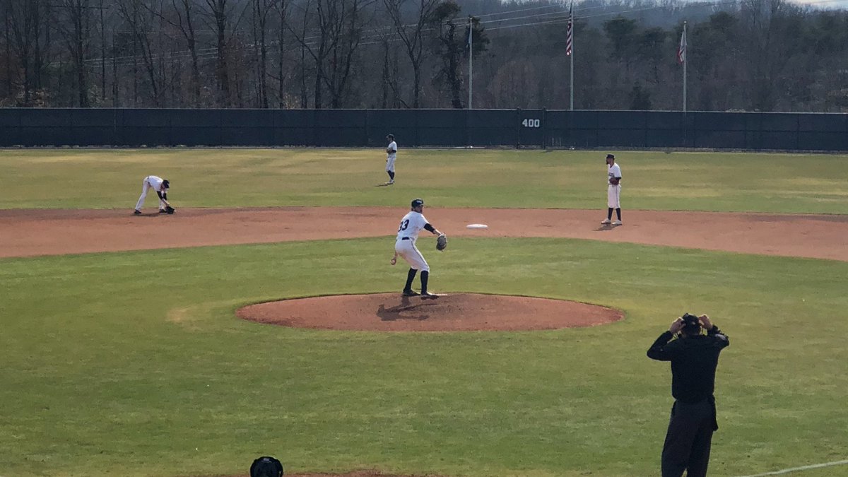 ⁦<a href="/UMWBaseball/">UMW Baseball</a>⁩ # 33 Hank Biggs will be taking the mound for the Eagles 🦅 to start game2