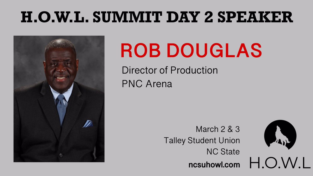 SMTClubNCSU's tweet photo. Prepping for Day 2, Rob Douglas from PNC Arena and Justin Buck (@J_Buck15) from @NHLCanes will serve on our #HOWLSummit panel and be available during the mix and mingle portion of the day! https://t.co/BdNsH7bpNS