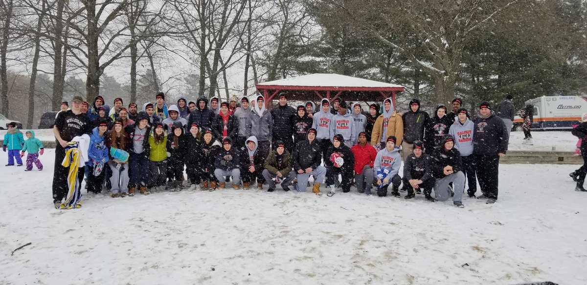 Awesome support for a great cause this morning! Proud to be a part of this team and community. Raider Pride! #healeb #plungeforelodie