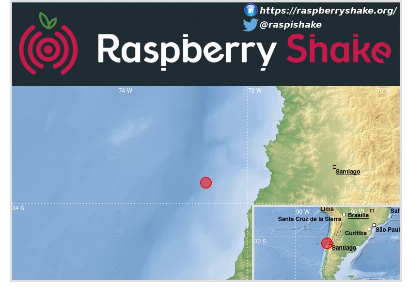 raspishake's tweet photo. #earthquake detected by #RaspberryShake #CitizenScience #Network in Off Coast of Central Chile, 2019-03-02, 15:21 local time. Magnitude 5.8. Join the network: https://t.co/bkUOY6dBm2 #HomeScience. Info #EQInfo App and #EQView: https://t.co/KIUQBdQ2VL https://t.co/CU9bkc7uPI