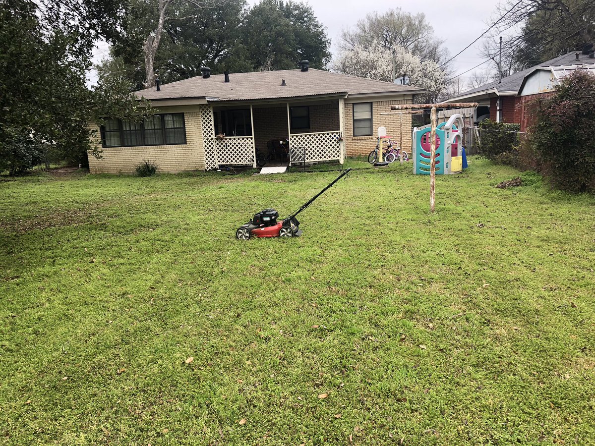 We just had the Honor of mowing Mr. 
Armenio's lawn for him in Bossier City,LA. It was great talking with him! He's also a veteran . Thank you for your service sir . Making a difference one lawn  at a time. After pictures included