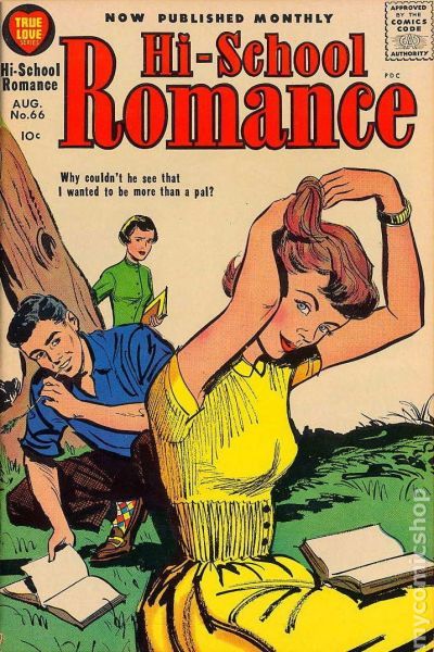  #comics  #delinquencyWertham was always playing catch-up. Point to Superheroes, and the industry moves to Crime. Point to Crime, and it moves to Romance. Wertham sawy romance comics, that 'gave a false impression of love and life', as sugar coated poison.