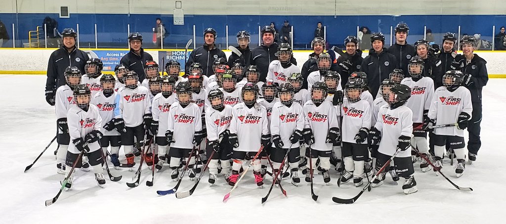 RichmondJetsMHA's tweet photo. Today was our final #CTFirstShift session for Winter 2019. We want to thank all of the volunteer coaches who helped these children discover #minorhockey! We look forward welcoming them back after Spring Break! https://t.co/1GzPRvUW8m