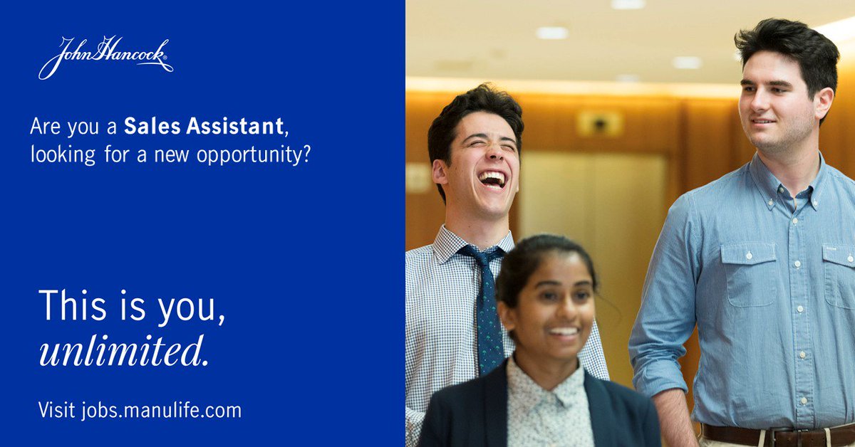 JohnHancockJobs's tweet photo. Calling all #sales experts. We’re #hiring a #SalesAssistant in #Boston. It’s time for you to join our growing team! https://t.co/k1aW8dUzVP https://t.co/BD3uZkRLr0