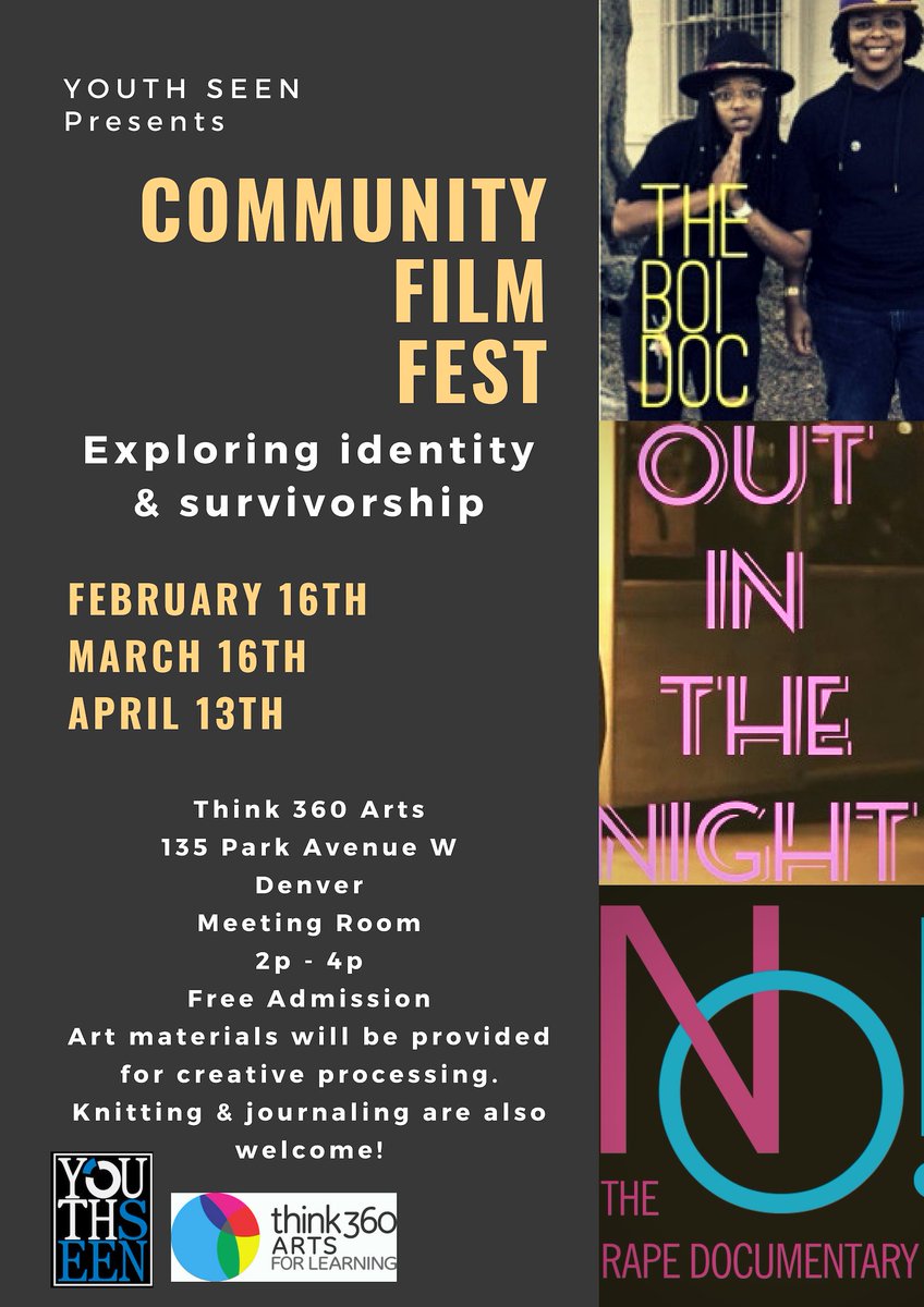 profmasala's tweet photo. @youth_seen 's next film in the series at @Think360Arts highlights themes from @InvisibleNMBook like state violence, criminalization, &amp; identity. Would love to have folxs like @DrDLStewart and @coloradofreedomfund out to talk about local efforts + climate #outinthenight https://t.co/uELsxJBjSu