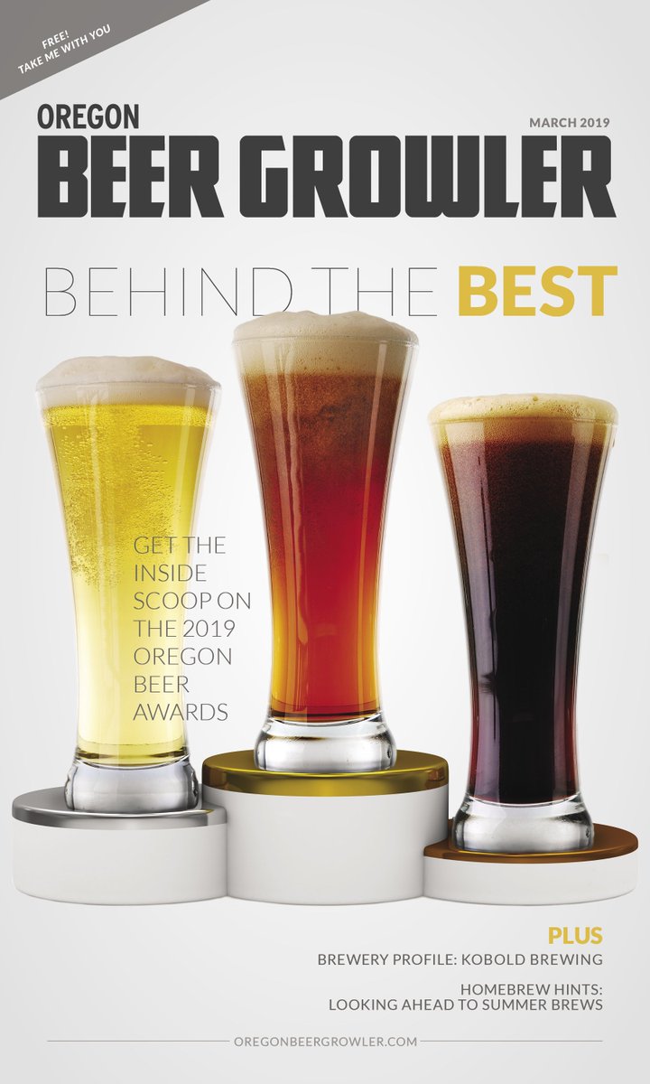 For March, we're getting ready to spring forward by giving you the inside scoop on the Oregon Beer Awards, a feature on Redmond's Kobold Brewing/The Vault Taphouse and we're also looking ahead to summer brews!
files.oregonbeergrowler.com/obg0319