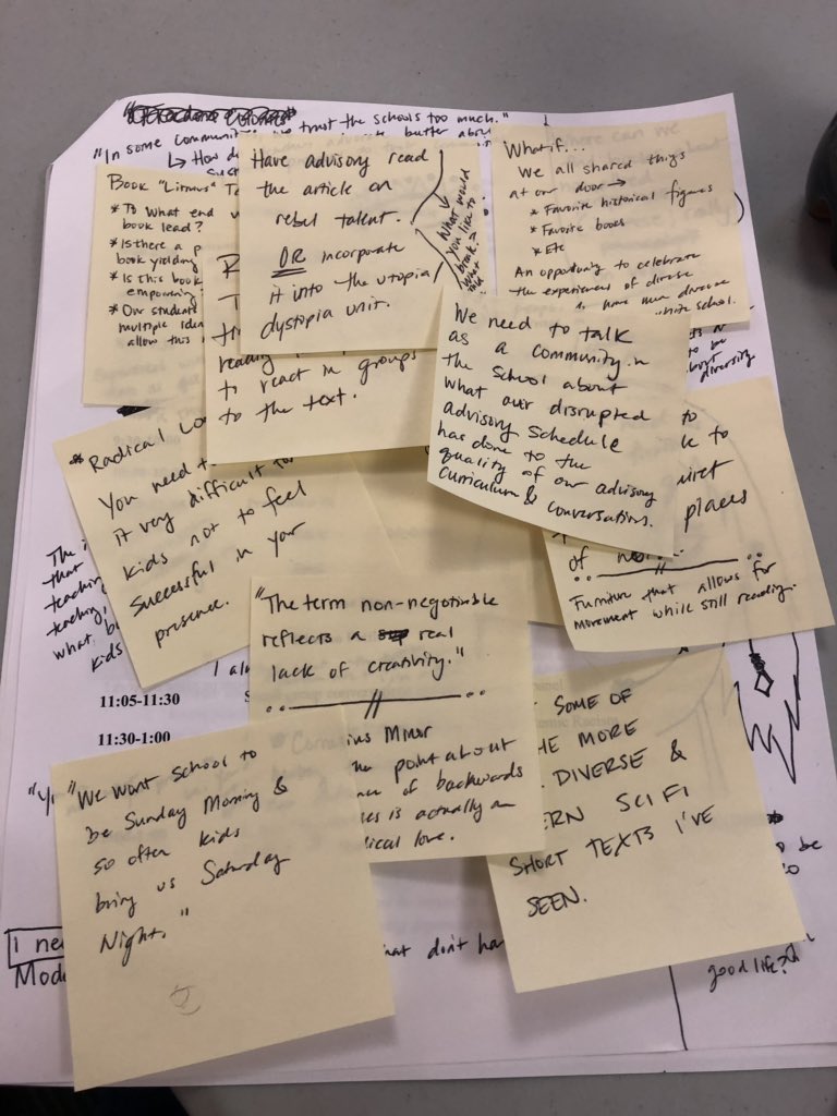 EtterEnglish's tweet photo. Hey kids, it’s okay to take notes in a way that works for YOU. I do it all the time. #CTTCB19 #FocusIssues https://t.co/IYgkkfL3NT