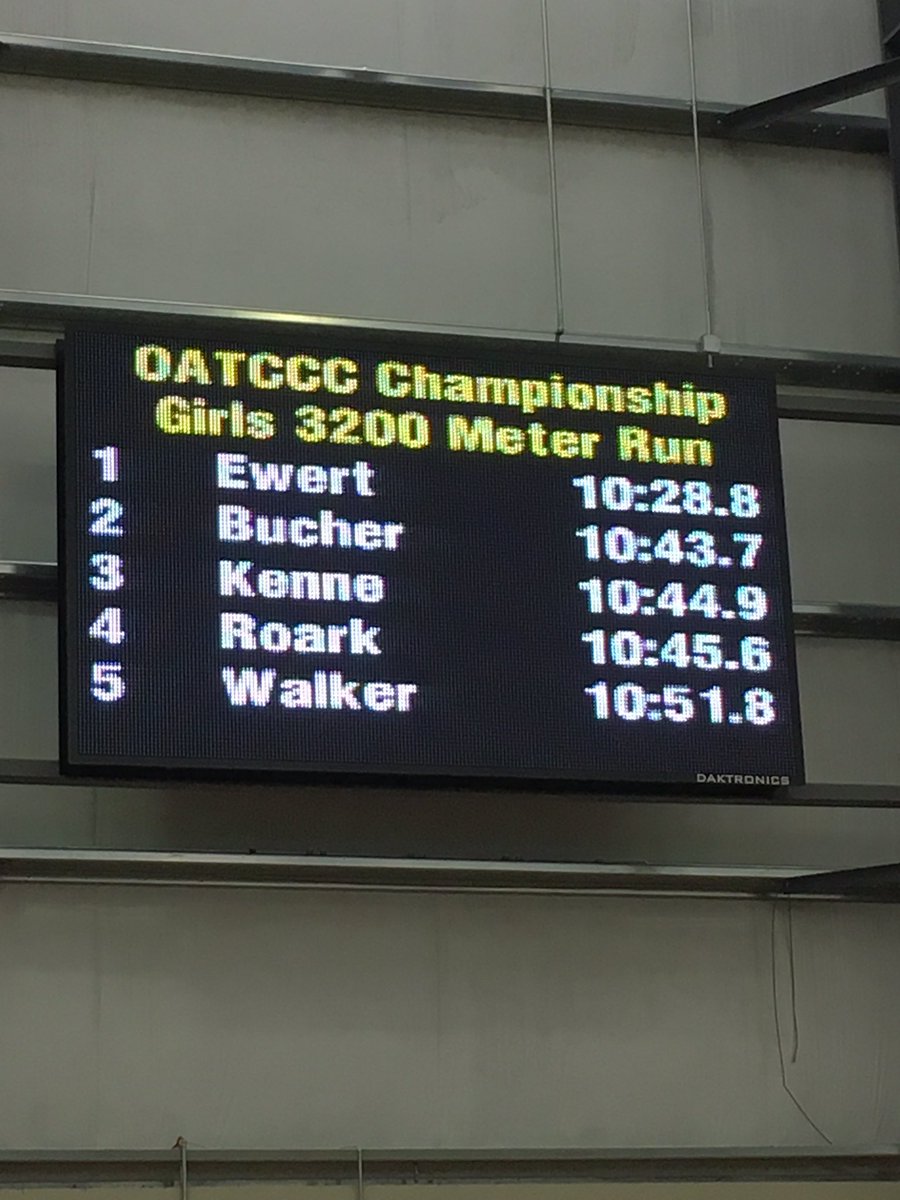 trackWCHS's tweet image. Congrats to Maddie Walker for finishing 5th place in the 3,200m at the Division I State Indoor Track Championships today!  Her time earned her All-State honors.