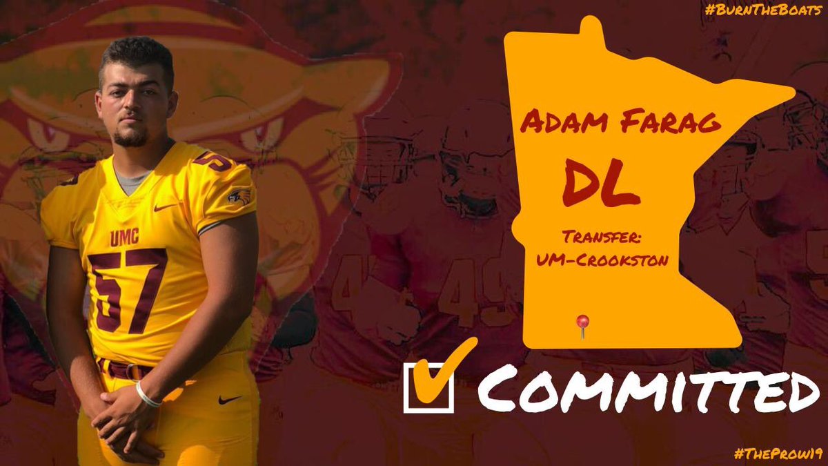 UMMFootball's tweet photo. Eagle ➡️ Cougar!

We are excited to have Adam join our defensive line! Welcome to the #Cougs family!  #TheProw19 #BTB https://t.co/ojvbmeL5Rv